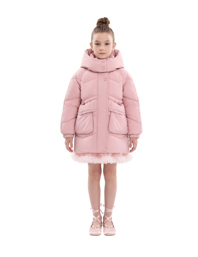 kids atelier mimi tutu Light Pink Puffer Jacket