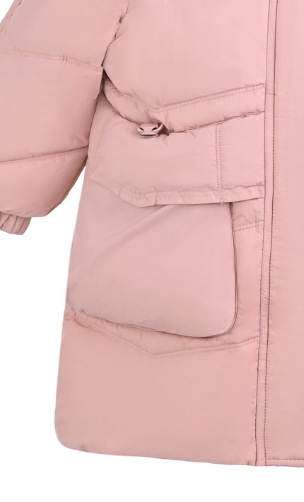 kids atelier mimi tutu Light Pink Puffer Jacket