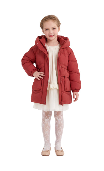 kids atelier Mimi Tutu Red Puffer Jacket