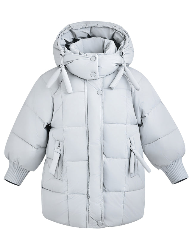 Kids Atelier Mimi Tutu Blue Quilted Hooded Jacket