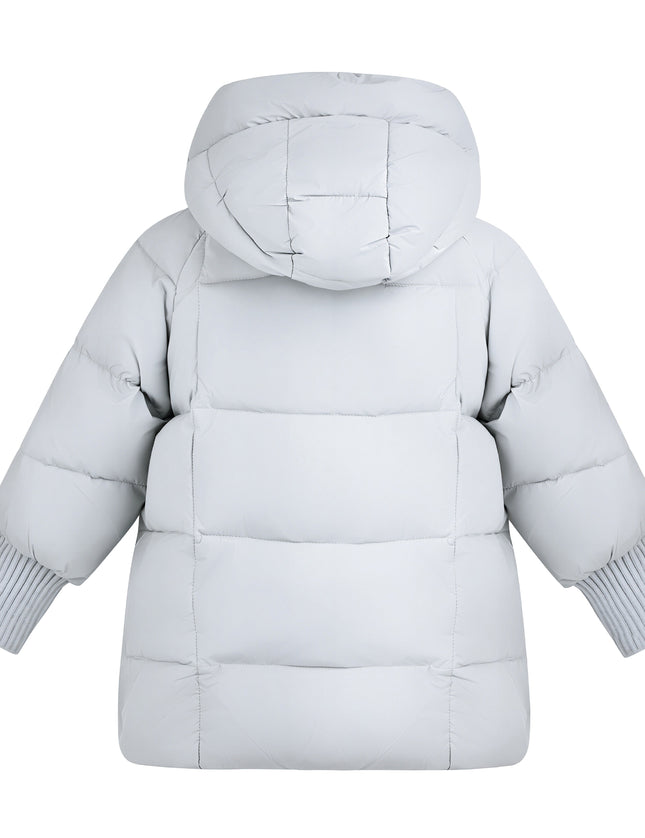 Kids Atelier Mimi Tutu Blue Quilted Hooded Jacket