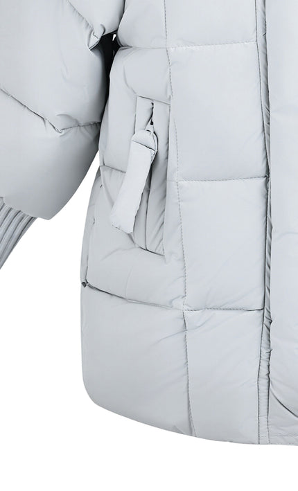 Kids Atelier Mimi Tutu Blue Quilted Hooded Jacket