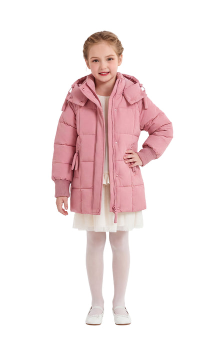 Kids Atelier Mimi Tutu Rose Quilted Hooded Jacket