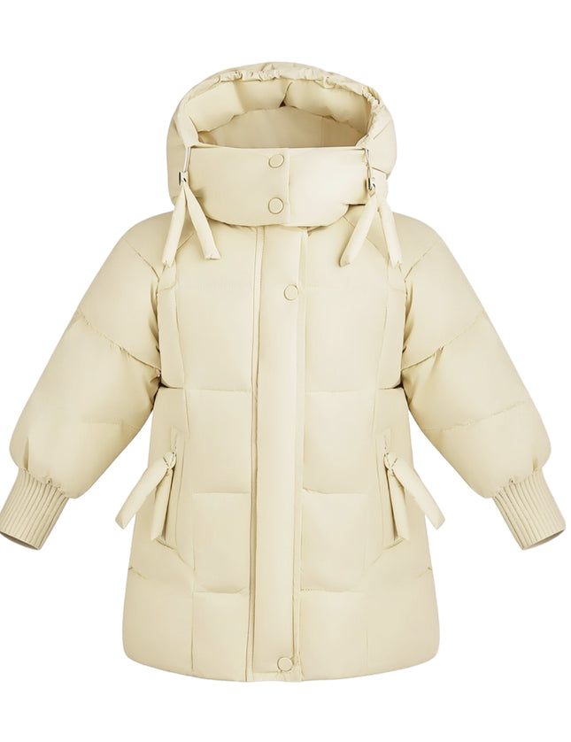 Kids Atelier Mimi Tutu Yellow Quilted Hooded Jacket