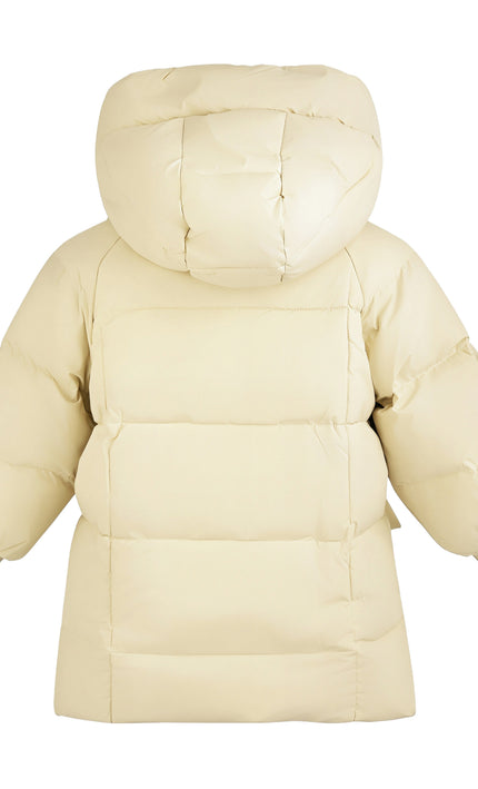 Kids Atelier Mimi Tutu Yellow Quilted Hooded Jacket