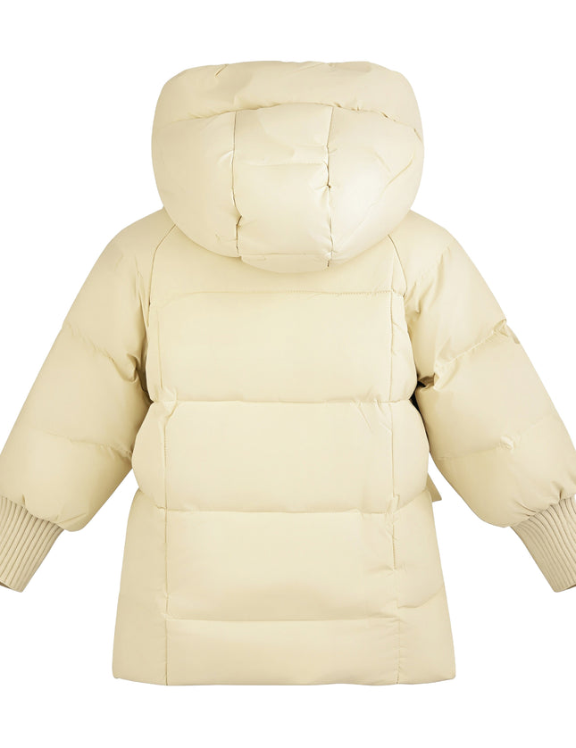 Kids Atelier Mimi Tutu Yellow Quilted Hooded Jacket
