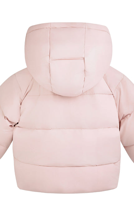 Kids Atelier Mimi Tutu Pink Bow Puffer Jacket