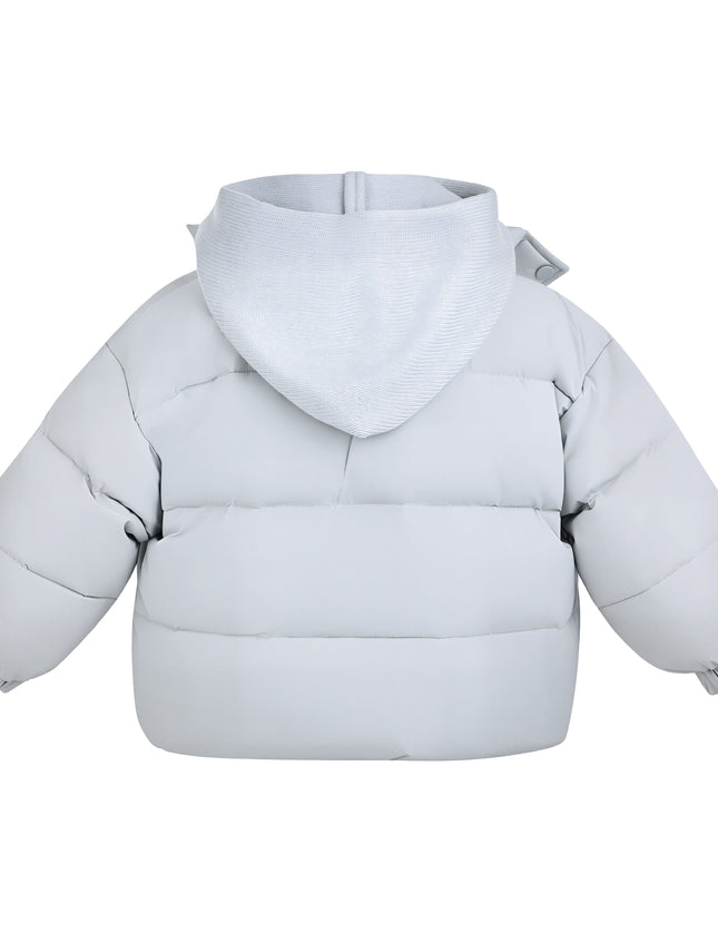 Kids Atelier Mimi Tutu Blue Hooded Puffer Jacket