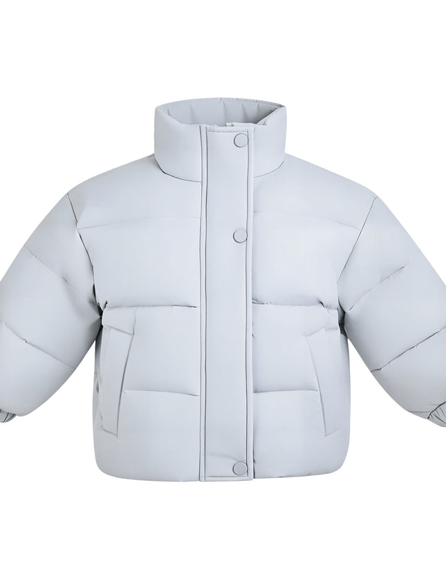 Kids Atelier Mimi Tutu Blue Hooded Puffer Jacket