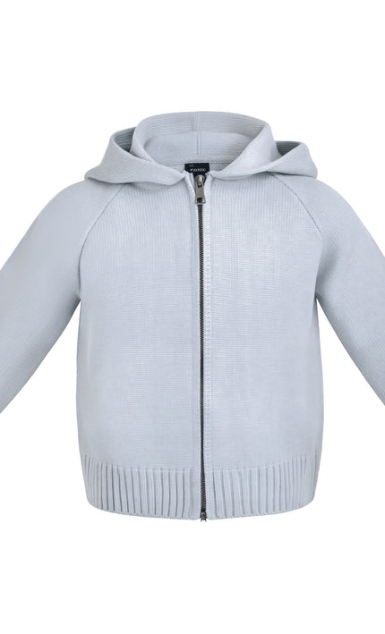 Kids Atelier Mimi Tutu Blue Hooded Puffer Jacket