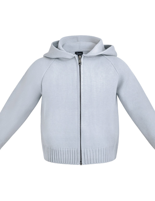 Kids Atelier Mimi Tutu Blue Hooded Puffer Jacket