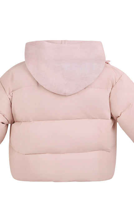 Kids Atelier Mimi Tutu Pink Hooded Puffer Jacket