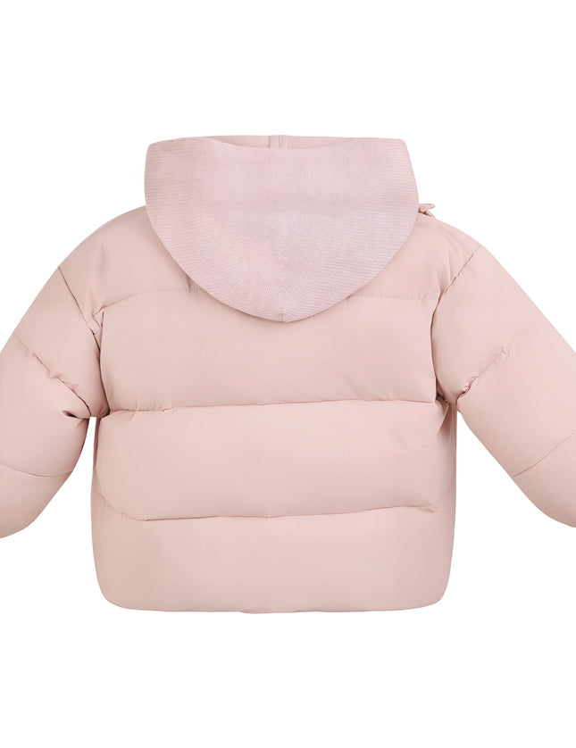 Kids Atelier Mimi Tutu Pink Hooded Puffer Jacket