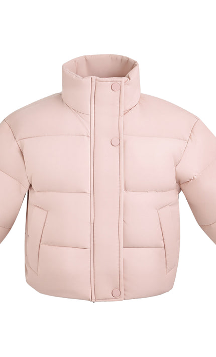 Kids Atelier Mimi Tutu Pink Hooded Puffer Jacket