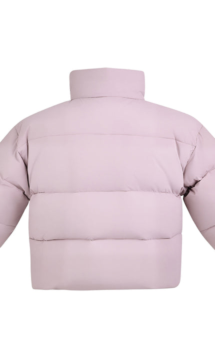 Kids Atelier Mimi Tutu Purple Hooded Puffer Jacket