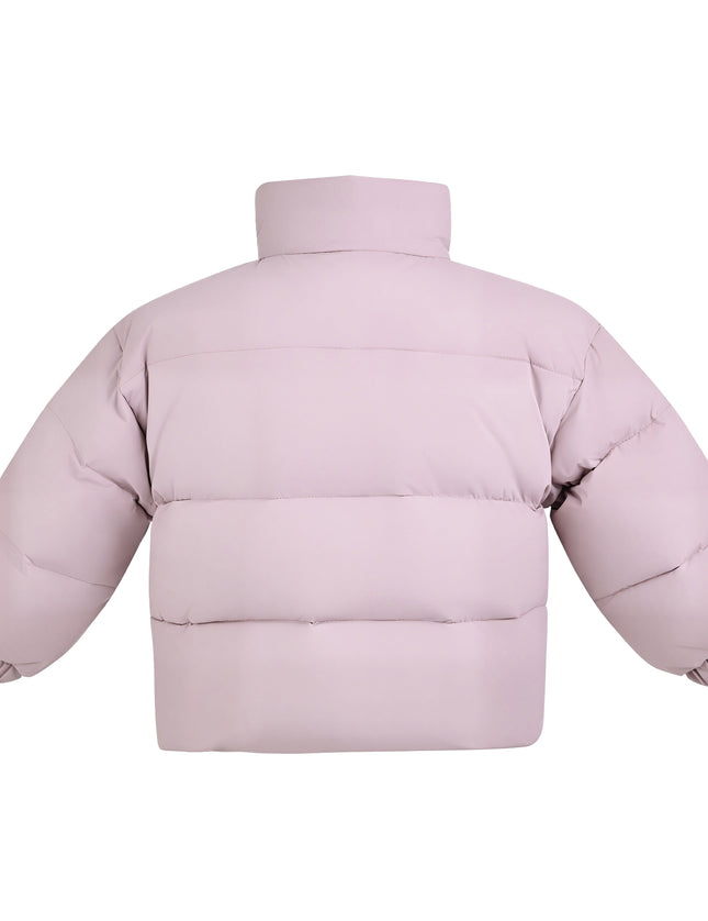 Kids Atelier Mimi Tutu Purple Hooded Puffer Jacket
