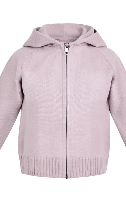 Kids Atelier Mimi Tutu Purple Hooded Puffer Jacket