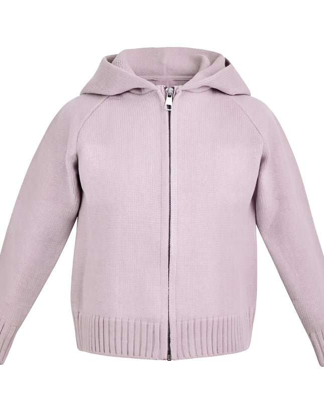 Kids Atelier Mimi Tutu Purple Hooded Puffer Jacket