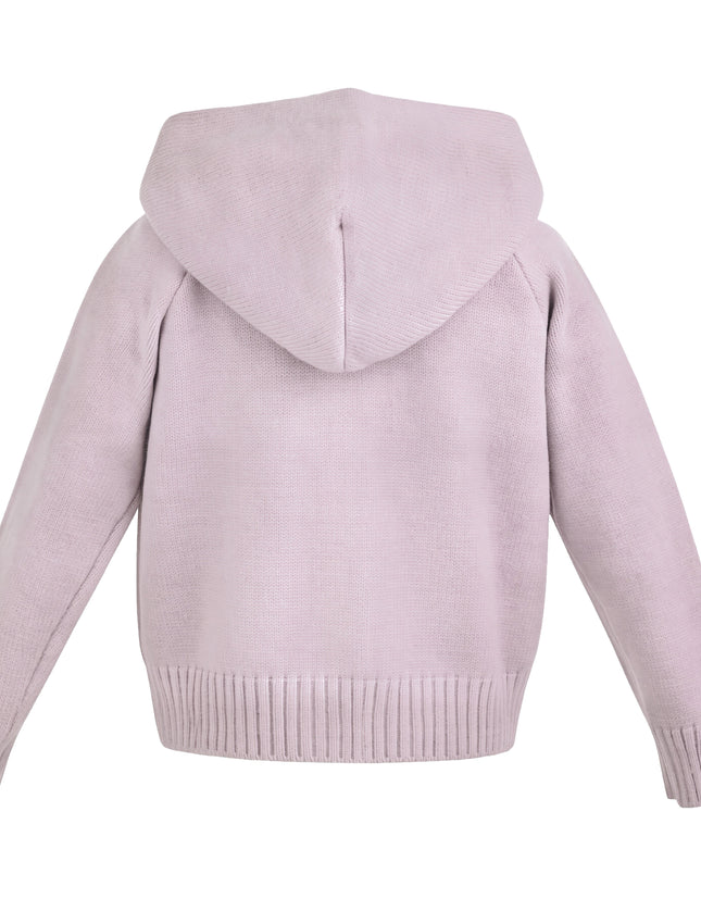 Kids Atelier Mimi Tutu Purple Hooded Puffer Jacket