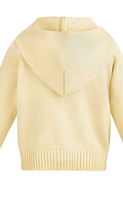 Kids Atelier Mimi Tutu Yellow Hooded Puffer Jacket