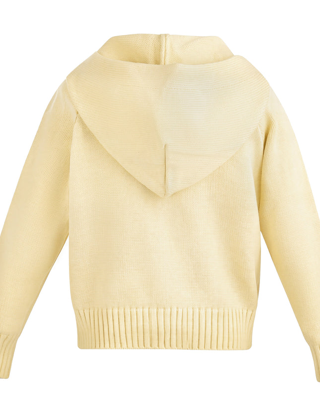 Kids Atelier Mimi Tutu Yellow Hooded Puffer Jacket