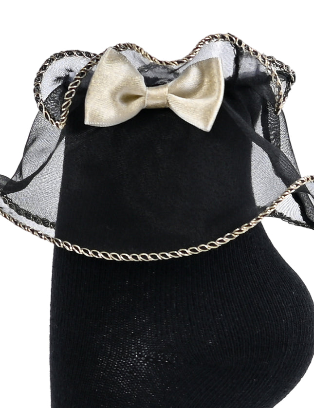 kids atelier mimi tutu black Ruffle-Trim Socks