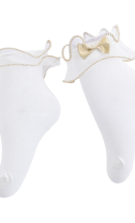 kids atelier mimi tutu white Ruffle-Trim Socks