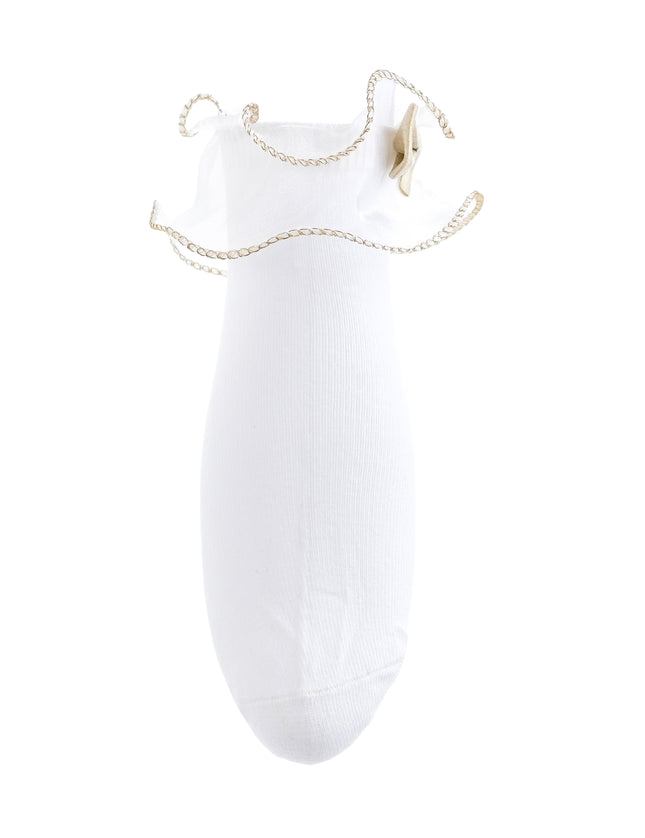 kids atelier mimi tutu white Ruffle-Trim Socks