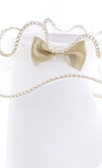 kids atelier mimi tutu white Ruffle-Trim Socks
