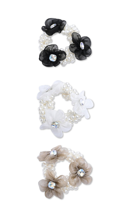 kids atelier mimi tutu Pearl Flower Scrunchie Set