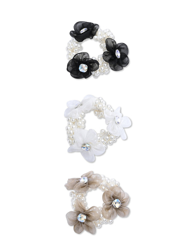 kids atelier mimi tutu Pearl Flower Scrunchie Set