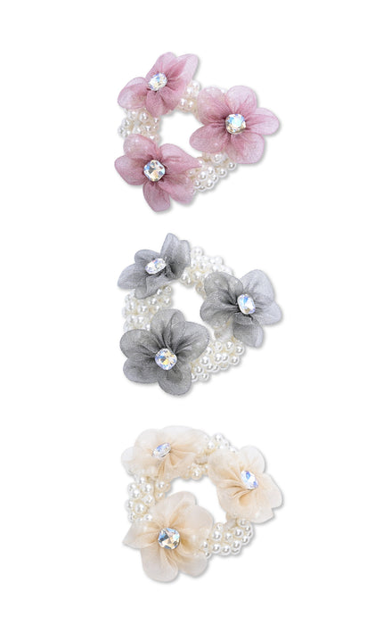 kids atelier mimi tutu Pearl Flower Scrunchie Set
