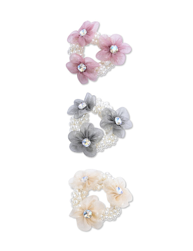 kids atelier mimi tutu Pearl Flower Scrunchie Set