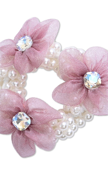 kids atelier mimi tutu Pearl Flower Scrunchie Set
