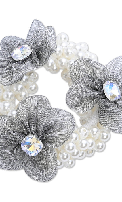kids atelier mimi tutu Pearl Flower Scrunchie Set