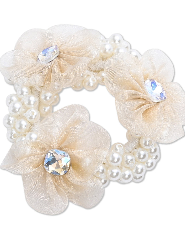 kids atelier mimi tutu Pearl Flower Scrunchie Set