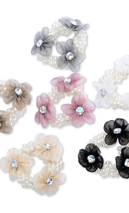 kids atelier mimi tutu Pearl Flower Scrunchie Set
