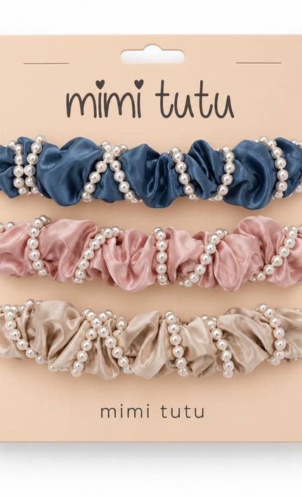 kids atelier mimi tutu Pearl Accent Scrunchie Set