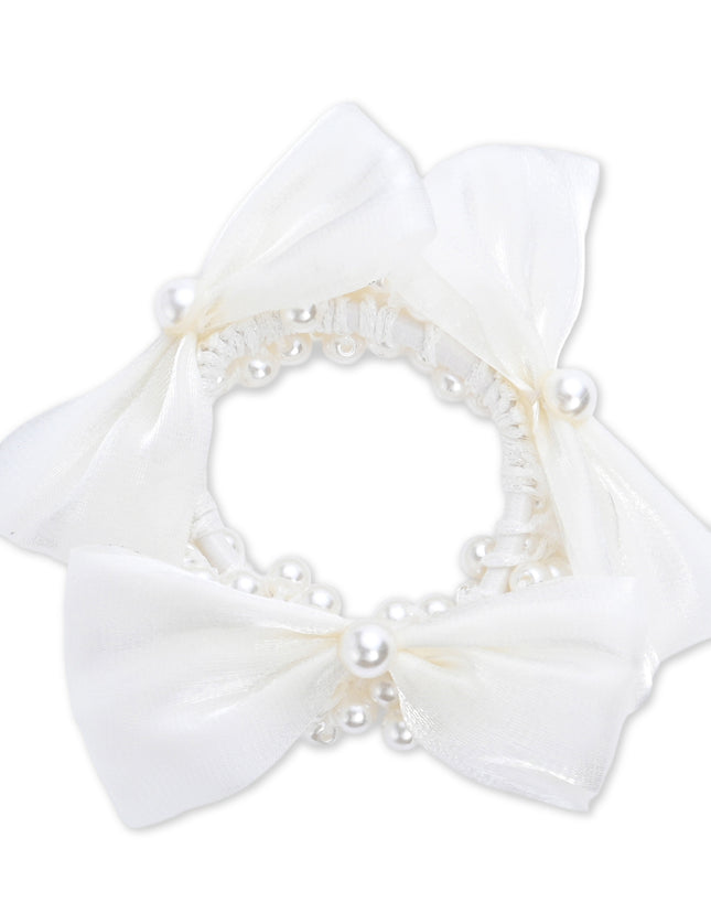 kids atelier mimi tutu Pearl Bow Scrunchie Set