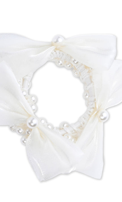kids atelier mimi tutu Pearl Bow Scrunchie Set