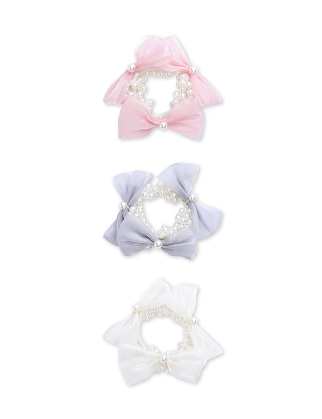 kids atelier mimi tutu Pearl Bow Scrunchie Set