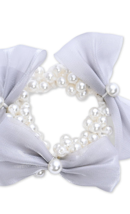 kids atelier mimi tutu Pearl Bow Scrunchie Set