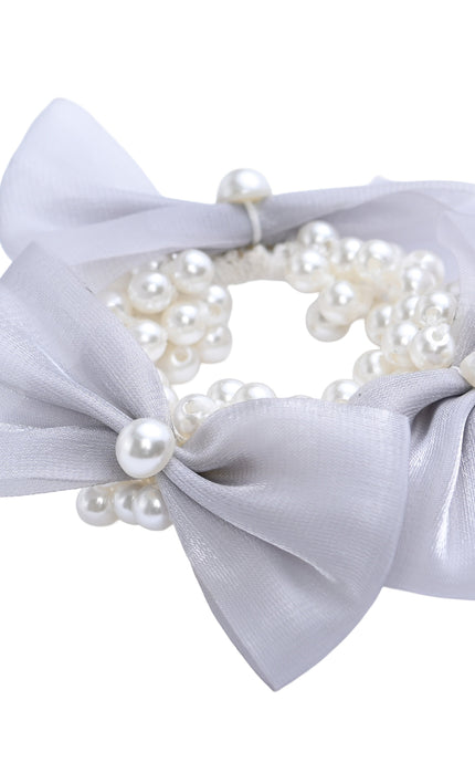 kids atelier mimi tutu Pearl Bow Scrunchie Set