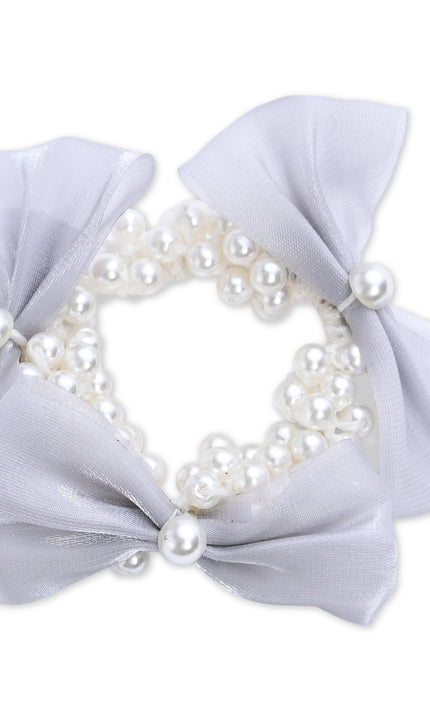 kids atelier mimi tutu Pearl Bow Scrunchie Set