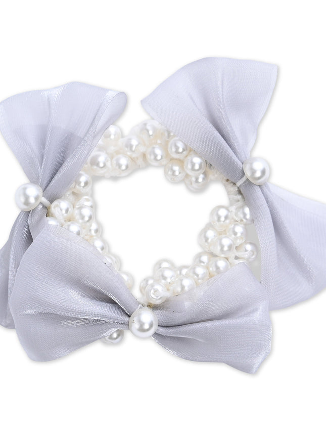 kids atelier mimi tutu Pearl Bow Scrunchie Set