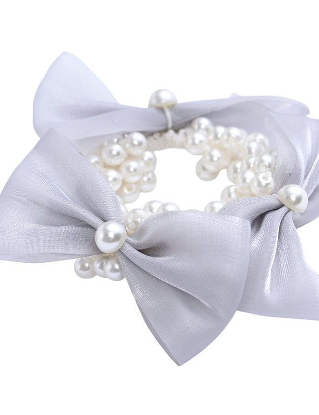 kids atelier mimi tutu Pearl Bow Scrunchie Set