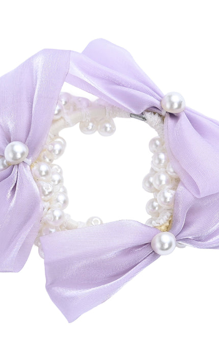 kids atelier mimi tutu Pearl Bow Scrunchie Set