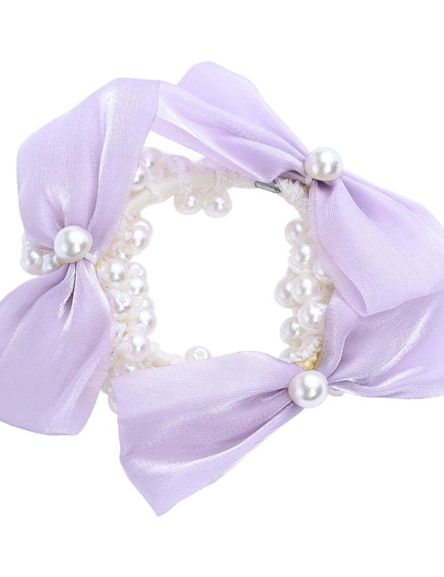 kids atelier mimi tutu Pearl Bow Scrunchie Set