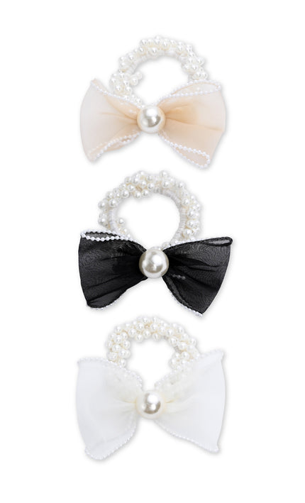 kids atelier mimi tutu Sheer Bow Scrunchie Set  