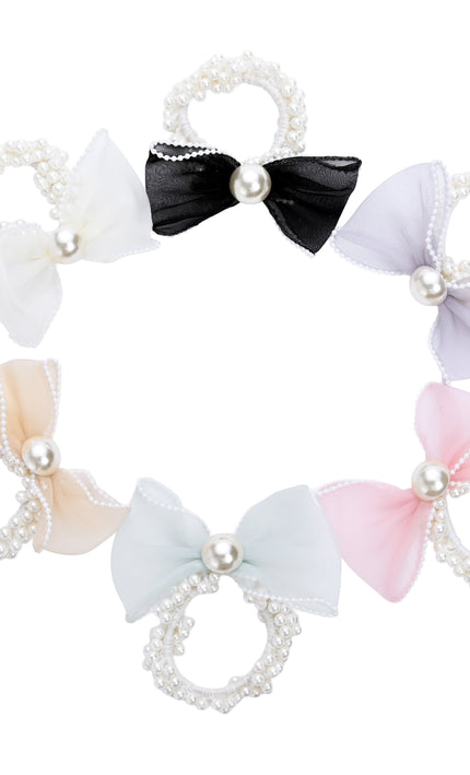 kids atelier mimi tutu Sheer Bow Scrunchie Set  